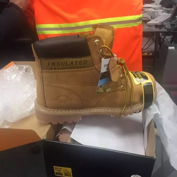 Ground USA Shoes Steel Toe Construction Boots Osha Certified Poshmark